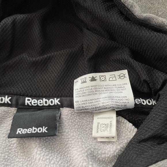 Men’s Reebok Hoodie, size Large, Black & Gray - Picture 6 of 11